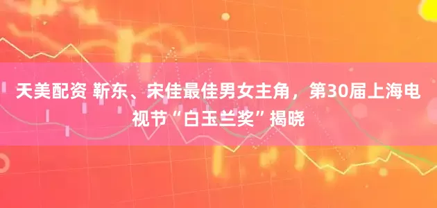 天美配资 靳东、宋佳最佳男女主角，第30届上海电视节“白玉兰奖”揭晓