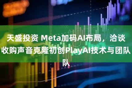 天盛投资 Meta加码AI布局，洽谈收购声音克隆初创PlayAI技术与团队